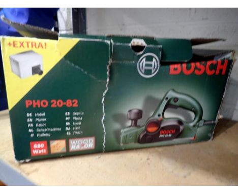 Bosch PHO 20-82 Planer. All electrical items in this lot have been PAT tested for safety and have passed. This does not confi