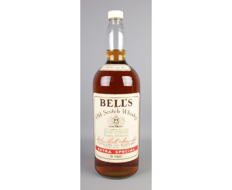 A 4.54 litre bottle of Bell's Old Scotch Whisky Extra Special.  Bottle missing shrink wrap seal