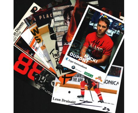 Ice Hockey collection 10, signed assorted colour promo photos includes great names such as Micki Dupont, Felicien Du Bois, Da