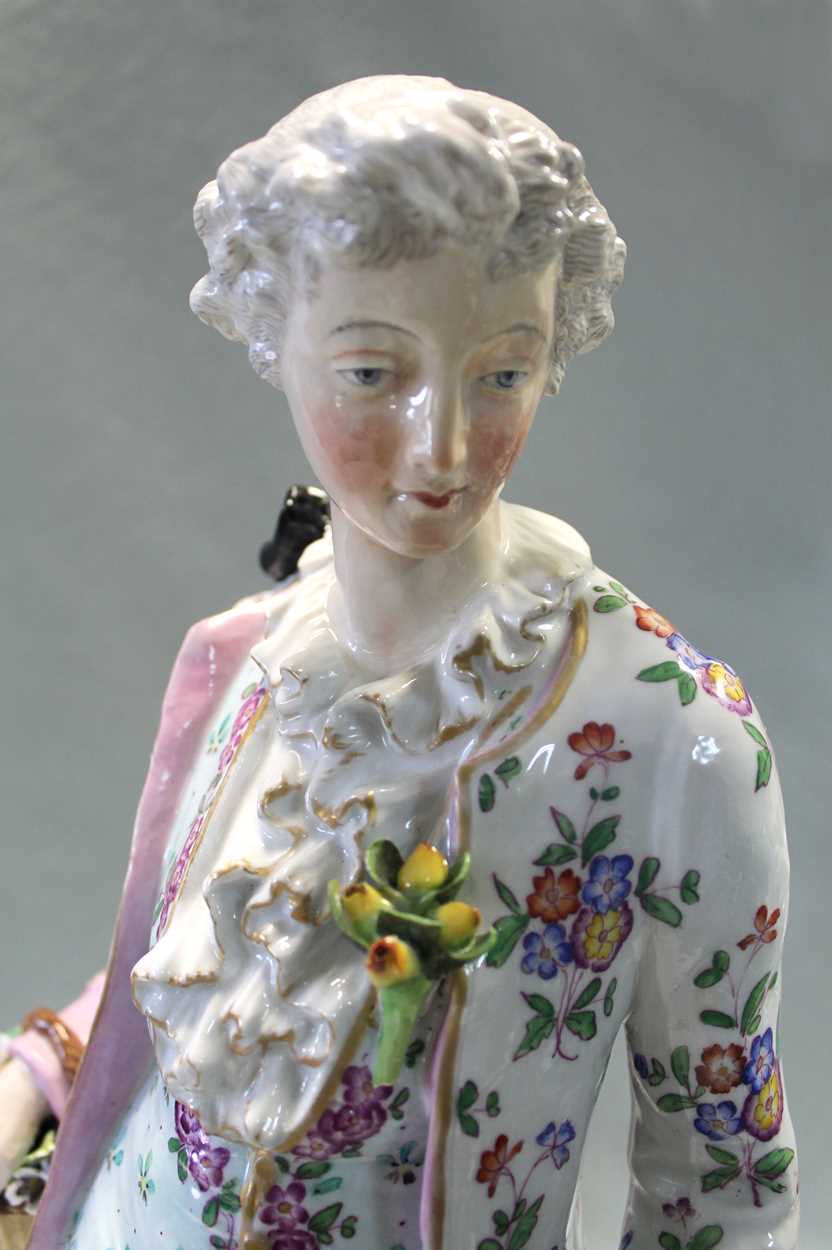 A pair of 19th century German porcelain figurines, in Cheffins Fine Art