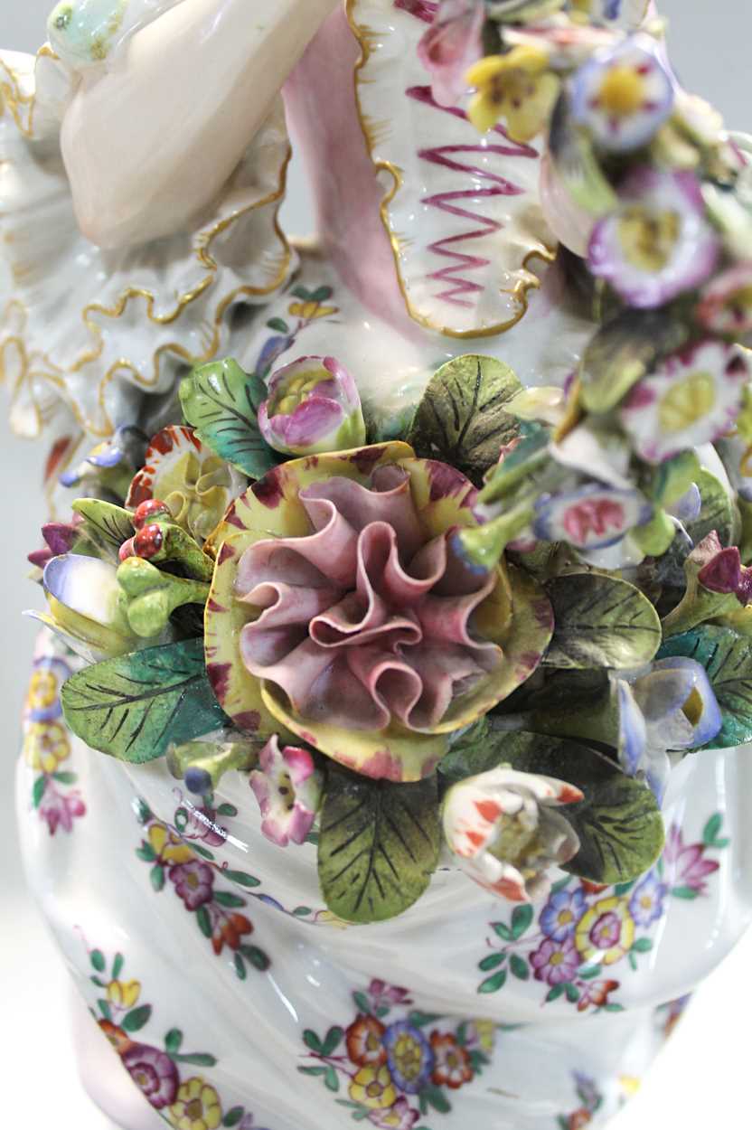 A pair of 19th century German porcelain figurines, in Cheffins Fine Art