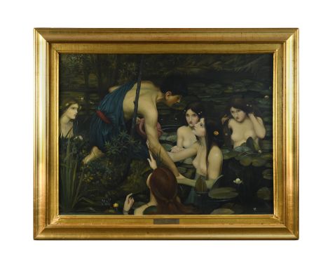 'Hylas and the Nymphs' oil on canvas 75 x 100 cmFootnote: The original by Waterhouse, dated 1896, is at the Manchester City A