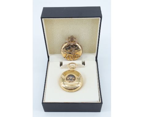 A contemporary Rotary pocket skeleton watch, model MP00713/01, boxed, (running when catalogued, accuracy and reliability un-t