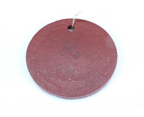 A Second World War escape and evasion fibre identity disc compass, 37 mm