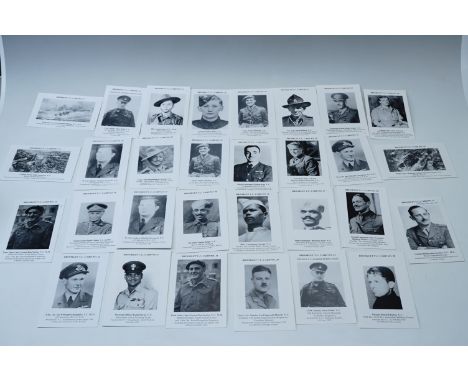 A group of thirty Brooklet VC Cards, including a portrait of Captain John Gardner, Royal Armoured Corps, awarded the Victoria