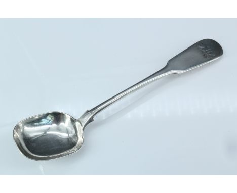 An early 19th Century Scottish silver fiddle pattern long handled tea caddy spoon, Charles Bendy, Edinburgh, 1824, 21 g, 14.5