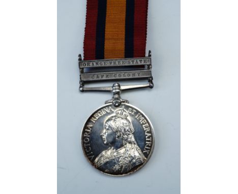 A Boer War civilian surgeon casualty medal group, comprising a Queen's South Africa medal with two clasps to Ast. Surgn. H Da