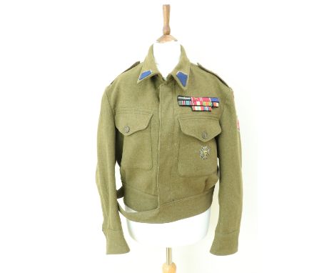 A Second World War Free Polish army uniform, medals and document group, that of Sierzant Jozefowi Malejewski, comprising an e