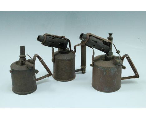 A Max Sievert blow lamp and two others (one a/f)