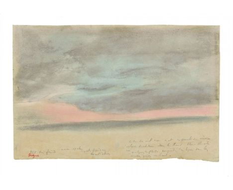 Pastell auf Papier 23,7 x 35,5 cm Unter Glas gerahmt. Unten links mit der roten Stempelsignatur "Degas" (Lugt 658) sowie nur 