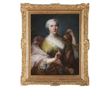 French School, 18th centuryFollower of Jean-Marc Nattier (1685-1766)Portrait of a LadyOil on canvas(remains of a signature)78