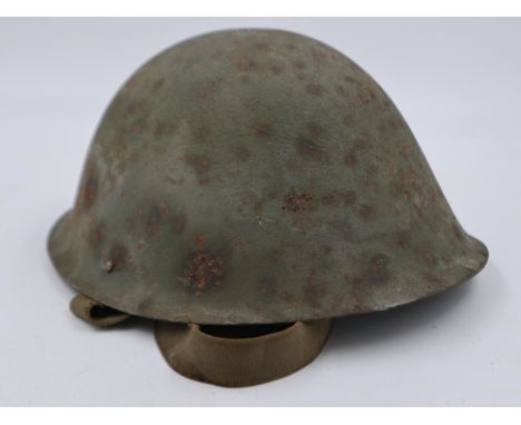 1950s British Mk IV helmet, with liner. UK P&amp;P Group 2 (£20+VAT for the first lot and £4+VAT for subsequent lots)