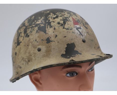 First Gulf War Desert Storm/Shield relic Iraqi M80 Helmet. This veteran bring back has the insignia of the Republican Guard o