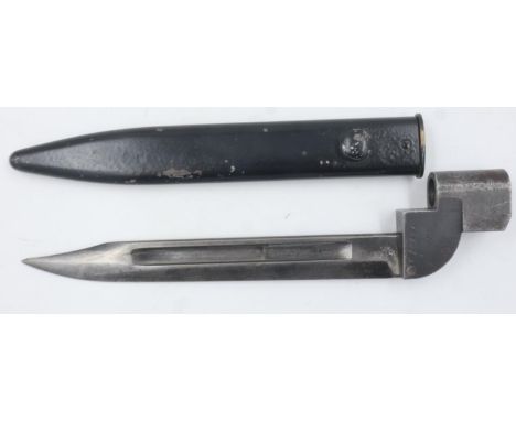 1940 Enfield No9 bayonet and scabbard. UK P&amp;P Group 2 (£20+VAT for the first lot and £4+VAT for subsequent lots) 