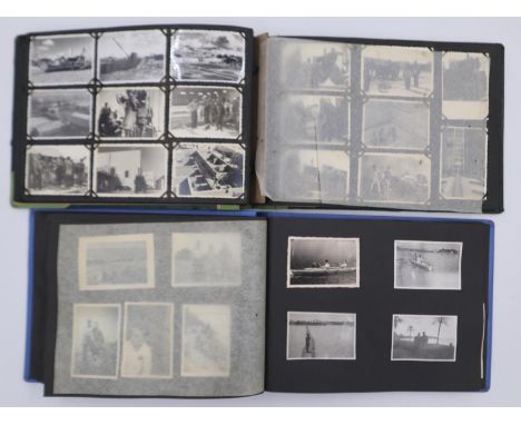 Two German photograph albums from what appears to be North Africa. Lots of vehicle pictures including one of a Kübelwagen. Pi