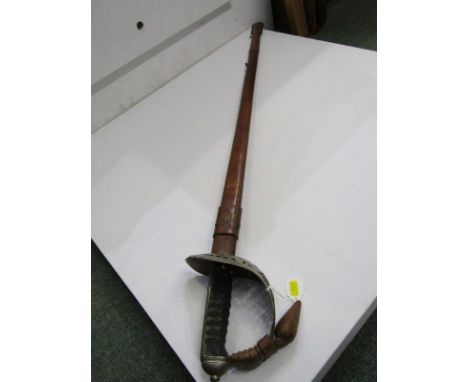 MILITARY, Geroge V officer's sword with leather scabbard 