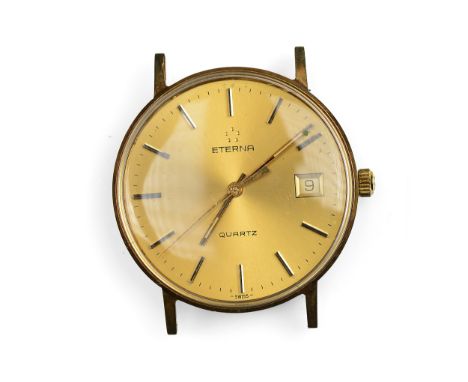 Armbanduhr Eterna14kt Roségold gemarktDurchmesser 3,4 cm (ohne Krone)Gewicht 26,6 gQuarzwerk Uhr läuft, Uhrwerk nicht überprü