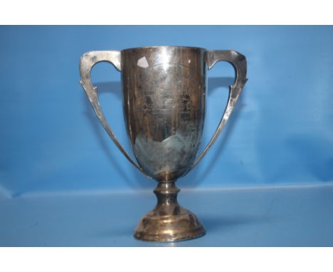 A HALLMARKED SILVER TROPHY FOR THE JOHN THOMPSON INTER-COMPANIES BOWLS