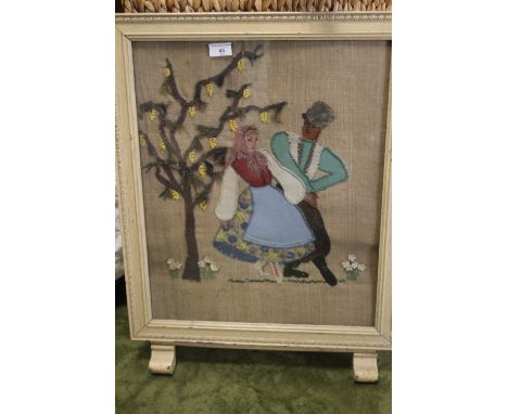 A FRAMED AND GLAZED TAPESTRY, MID 20TH CENTURY