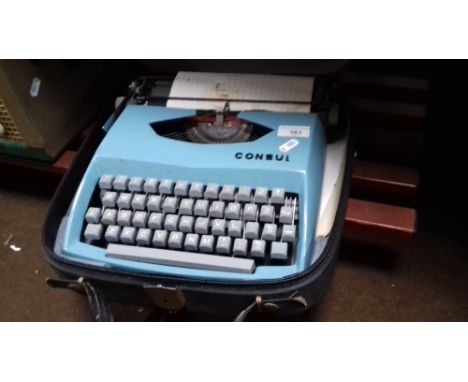A CONSUL VINTAGE CASED TYPEWRITER