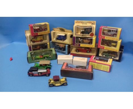 A COLLECTION OF BOXED DIECAST MODEL CARS,  to include Matchbox "Models Of Yesteryear", Lledo etc