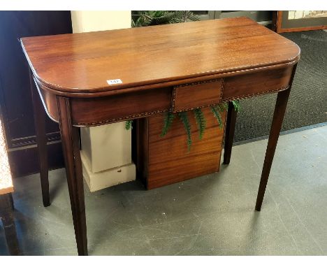 Edwardian Inlaid Wood Gate Leg Table