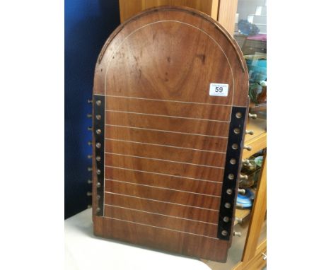 Vintage Shove Halfpenny Game Board - 58cm high