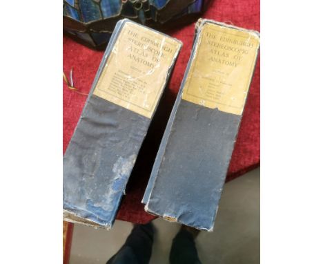 2x Edinburgh Stereoscopic Atlas of Anatomy Folders - Vol 2 and 4