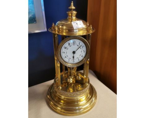 Vintage Pendulum Dome Mantel Clock - 38cm high