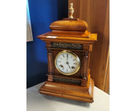 Antique German Philipp Haas &amp; Sohne Mantel Clock - marked 14061 to case - 44cm high