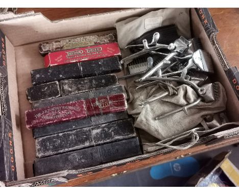 Collection of Cut Throat Razors inc Isonit, Durham, Torrey, Hamburg &amp; Cadman + Various Vintage Clippers inc Alco, Alaska,