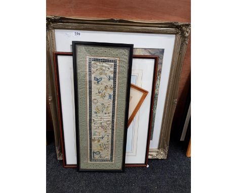 QUANTITY OF PRINTS AND WATERCOLOUR 