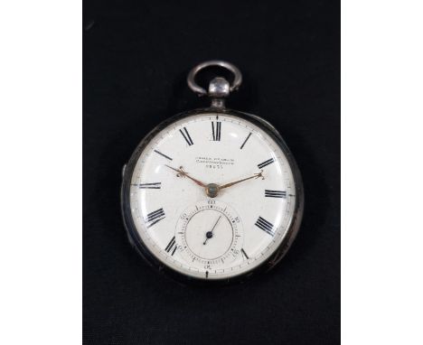 ANTIQUE SILVER POCKET WATCH  JAMES GRAHAM CARRICKFERGUS 