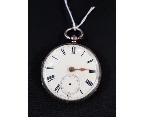 ANTIQUE SILVER POCKET WATCH - NEEDS HANDS 