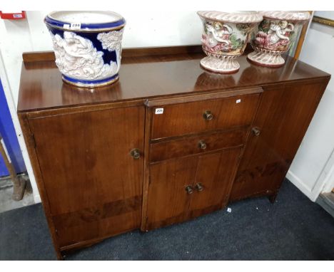 VINTAGE SIDEBOARD AND WINE TABLE 