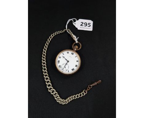 OLD PINNACLE POCKET WATCH AND CHAIN 