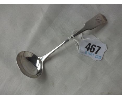 Exeter. Fiddle pattern cream ladle by WW 12g.   