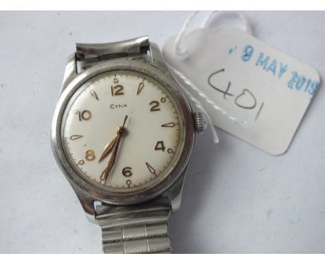 Gents Cyna wrist watch with seconds sweep   