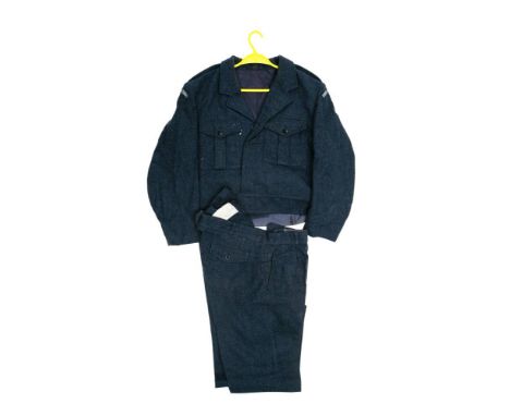 A group of post-war RAF &amp; Observer Corp uniform: comprising two pairs of battle dress trousers, battle dress jacket No.1 