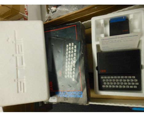 Early Technology. A Sinclair ZX81 Personal Computer: with mains adapter, manual and ZX 16k RAM, together with several other c