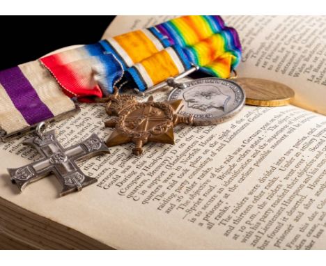 A WWI Military Cross group of four to ' 2nd Lieut A N Gould':, Military Cross, 1914-15 Star '2051 Pte A N Gould 28-Lond-R' Wa