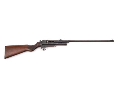 A Webley &amp; Scott Mark II Service .22 calibre air rifle: serial number 'S10793', push button barrel release, dove-tailed f
