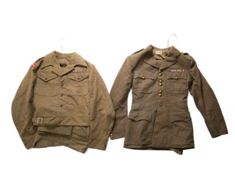 The WW2 uniforms to Lt G.E.B Woodhouse of the Coldstream Guards: comprising number 1 jacket and trousers by C.F Johns and Peg