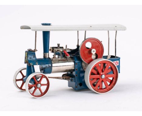 Wilesco. A Live steam 'Old Smokey' traction engine: unboxed.31cm long