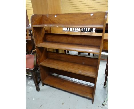 A vintage open bookcase Condition reports provided on request by email for this auction otherwise items purchased `as seen`