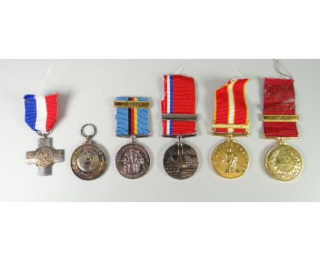 Six medals relating to K H Owens First Battalion Welsh Guards &amp; with two silver Condition reports provided on request by 