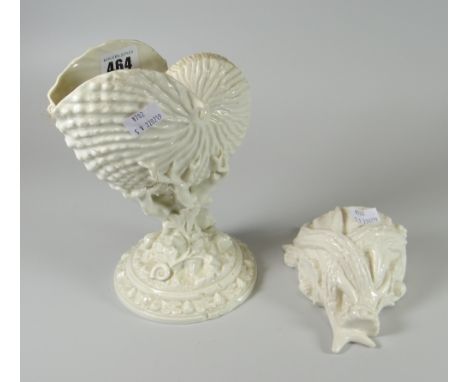 A Royal Worcester shell-form vase &amp; another Condition reports provided on request by email for this auction otherwise ite