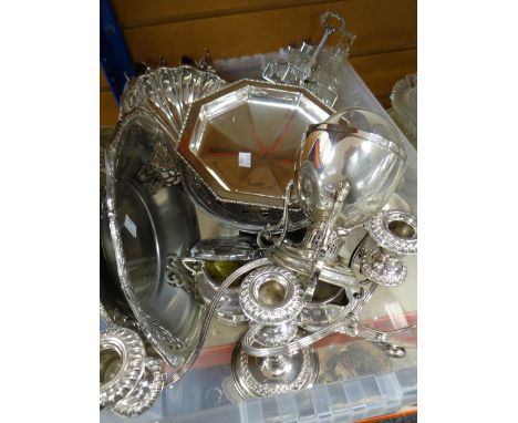 A large parcel of 'Age of Elegance' electroplate including egg coddler, candelabra ETC Condition reports provided on request 