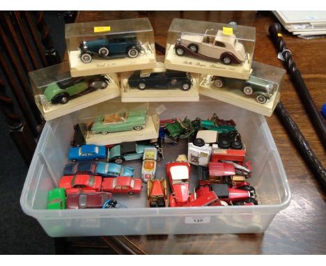 A collection of Solido die cast models of mostly classic cars, and others