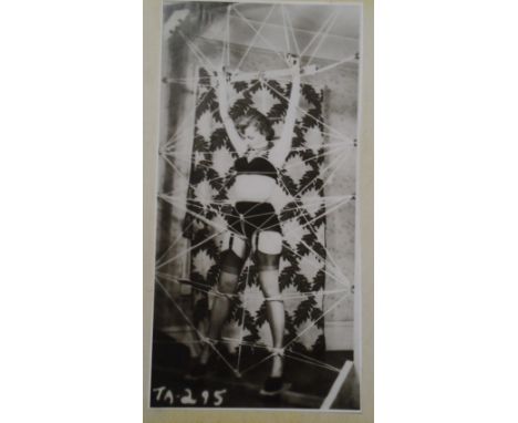 An album containing many sepia and black and white erotic images (reprints), including scenes of light bondage